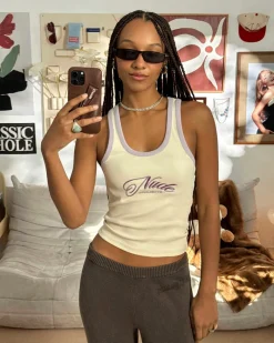 Nude Project Every Day Tank Top White Best