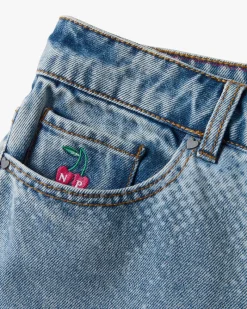 Nude Project Face Denim Shorts Fashion