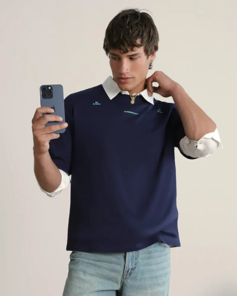 Nude Project Fine Art Tee Navy Hot