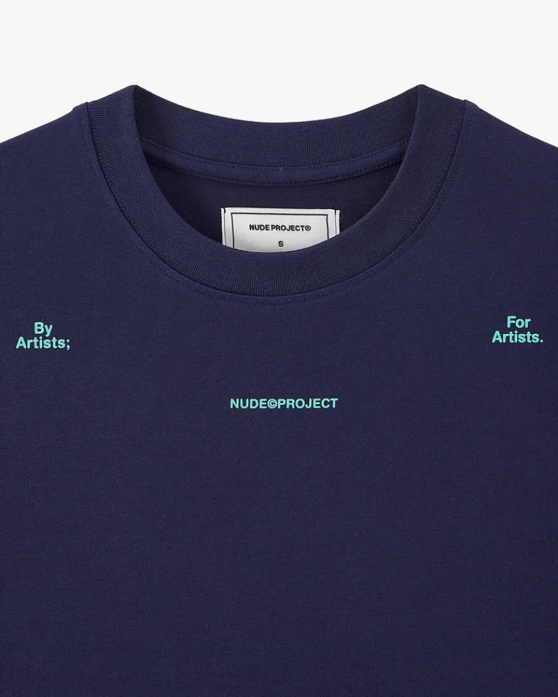 Nude Project Fine Art Tee Navy Hot