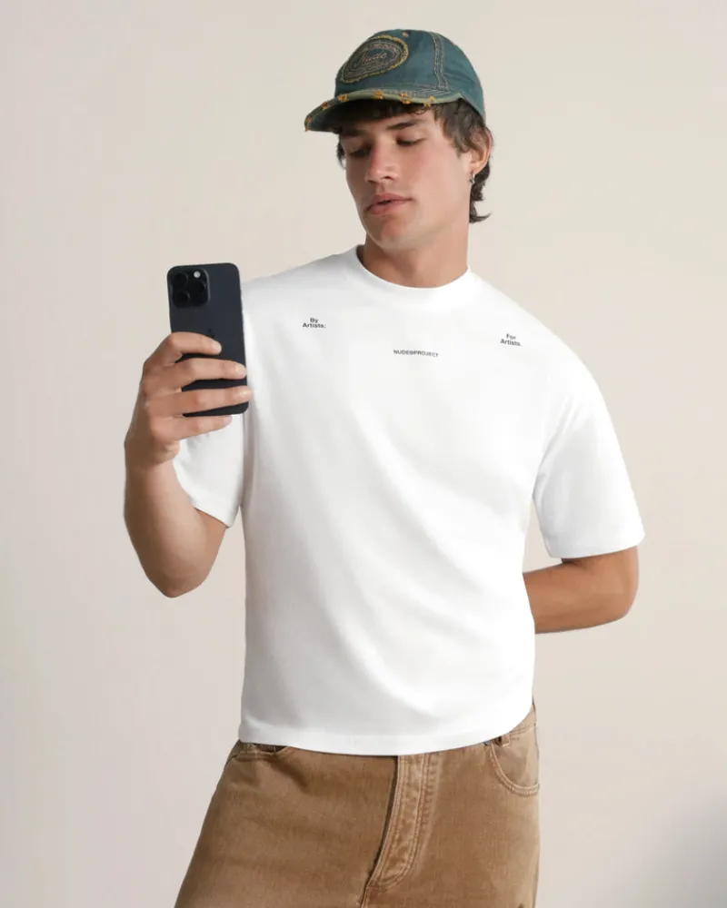 Nude Project Fine Art Tee White Outlet