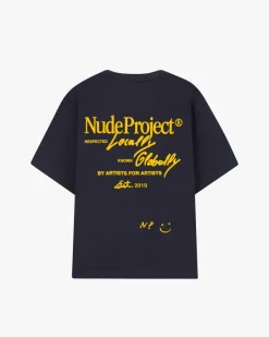 Nude Project Global Soon Tee Navy Fashion