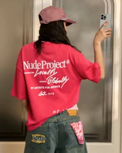Nude Project Global Soon Tee Raspberry Fashion
