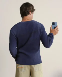 Nude Project Global Soon Waffle Polo Navy Outlet