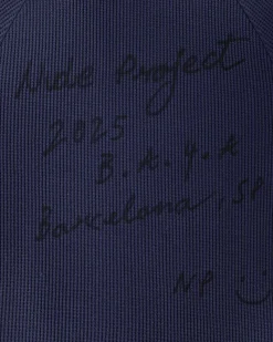 Nude Project Global Soon Waffle Polo Navy Outlet