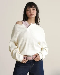 Nude Project Global Soon Waffle Polo Off-White Online