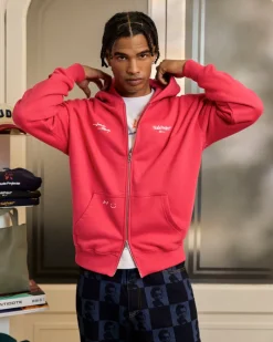 Nude Project Global Soon Zip-Up Hoodie Raspberry Outlet