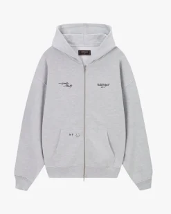 Nude Project Global Soon Zip-Up Hoodie Grey Melange Online