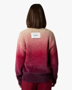 Nude Project Gradient Cozy Knit Sweater Red Online