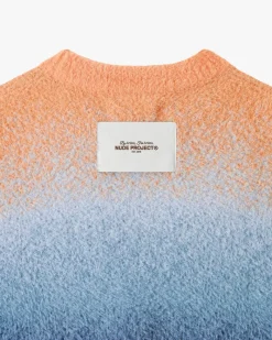 Nude Project Gradient Cozy Knit Sweater Orange Best