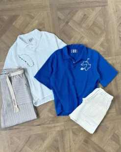 Nude Project Half Polo Blue Best