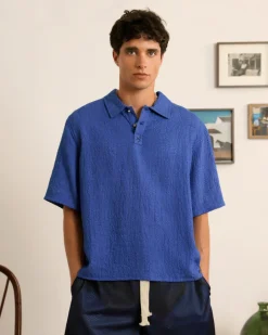 Nude Project Half Polo Blue Best