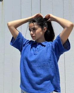 Nude Project Half Polo Blue Best