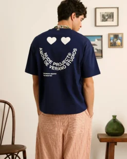 Nude Project Happy Tee Navy Best