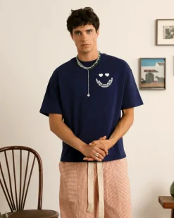 Nude Project Happy Tee Navy Best