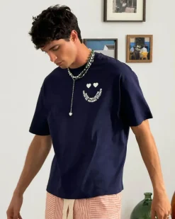 Nude Project Happy Tee Navy Best