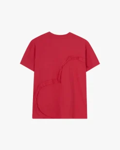 Nude Project Heart Slim Tee Red Fashion