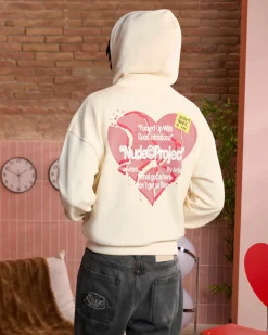Nude Project Heartbroken Zip-Up Hoodie Marshmallow Hot