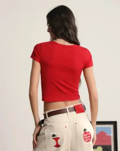 Nude Project Hearts Tee Red Hot