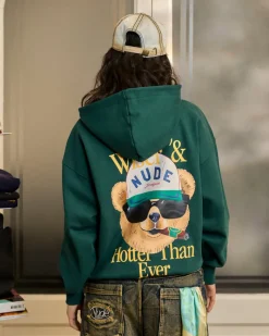 Nude Project Hot Hoodie Green Fashion