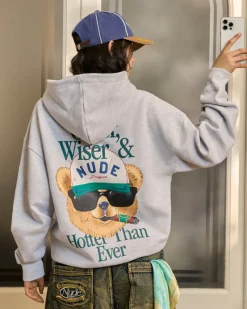 Nude Project Hot Hoodie Grey Melange Best