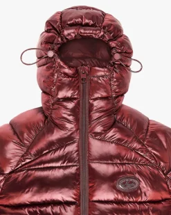 Nude Project Iconic Puffer Jacket Burgundy Outlet