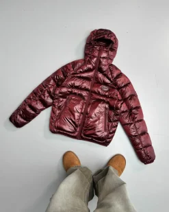 Nude Project Iconic Puffer Jacket Burgundy Outlet