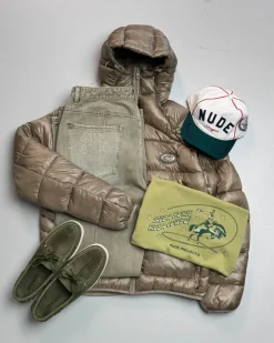 Nude Project Iconic Puffer Jacket Olive Green Fashion