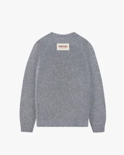 Nude Project Jonion Knit Sweater Blue Melange Outlet