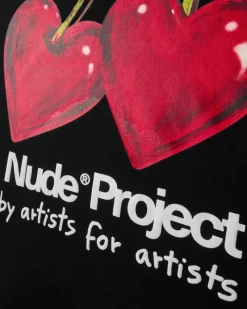 Nude Project Juicy Cherry Tee Black Hot