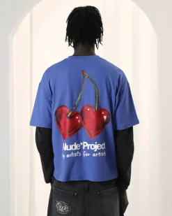 Nude Project Juicy Cherry Tee Blue Fashion