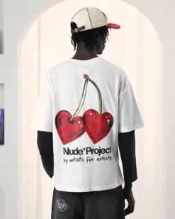Nude Project Juicy Cherry Tee White Discount