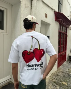 Nude Project Juicy Cherry Tee White Discount
