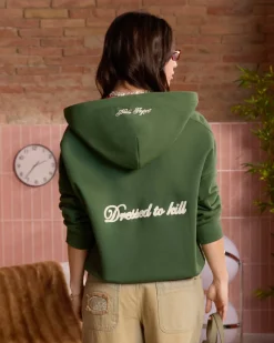 Nude Project Kill Bill Zip-Up Hoodie Green Online
