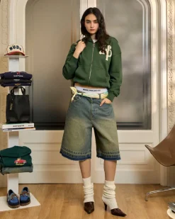 Nude Project Kill Bill Zip-Up Hoodie Green Online