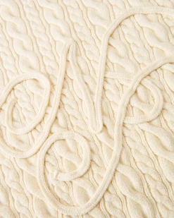 Nude Project La Nonna Cable Knit Sweater Marshmallow Discount