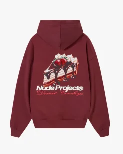 Nude Project La Tarte Hoodie Burgundy Clearance