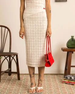 Nude Project Laca Skirt White Best