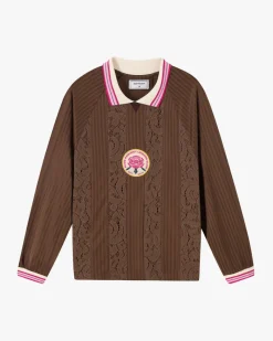 Nude Project Lace Football Polo Brown Discount