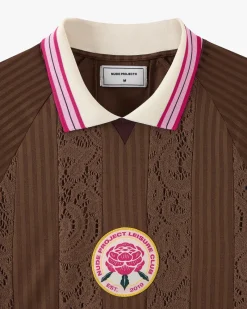 Nude Project Lace Football Polo Brown Discount