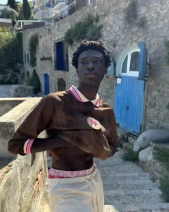 Nude Project Lace Football Polo Brown Discount