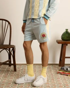 Nude Project Lace Football Short Baby Blue Sale