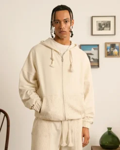 Nude Project Lace Zip-Up Hoodie Sale