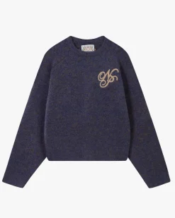 Nude Project Le Marais Knit Sweater  Navy Outlet