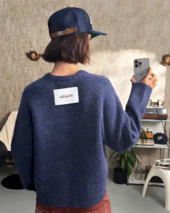 Nude Project Le Marais Knit Sweater  Navy Outlet