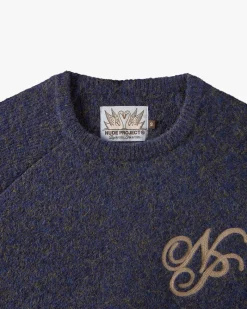 Nude Project Le Marais Knit Sweater  Navy Outlet