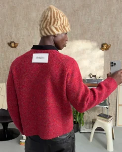 Nude Project Le Marais Knit Sweater Red Clearance