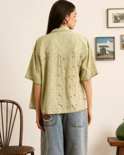 Nude Project Leaf Shirt Green New