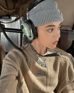 Nude Project Letter Chain Silver Clearance