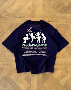 Nude Project Lil'Rebel Tee Navy New